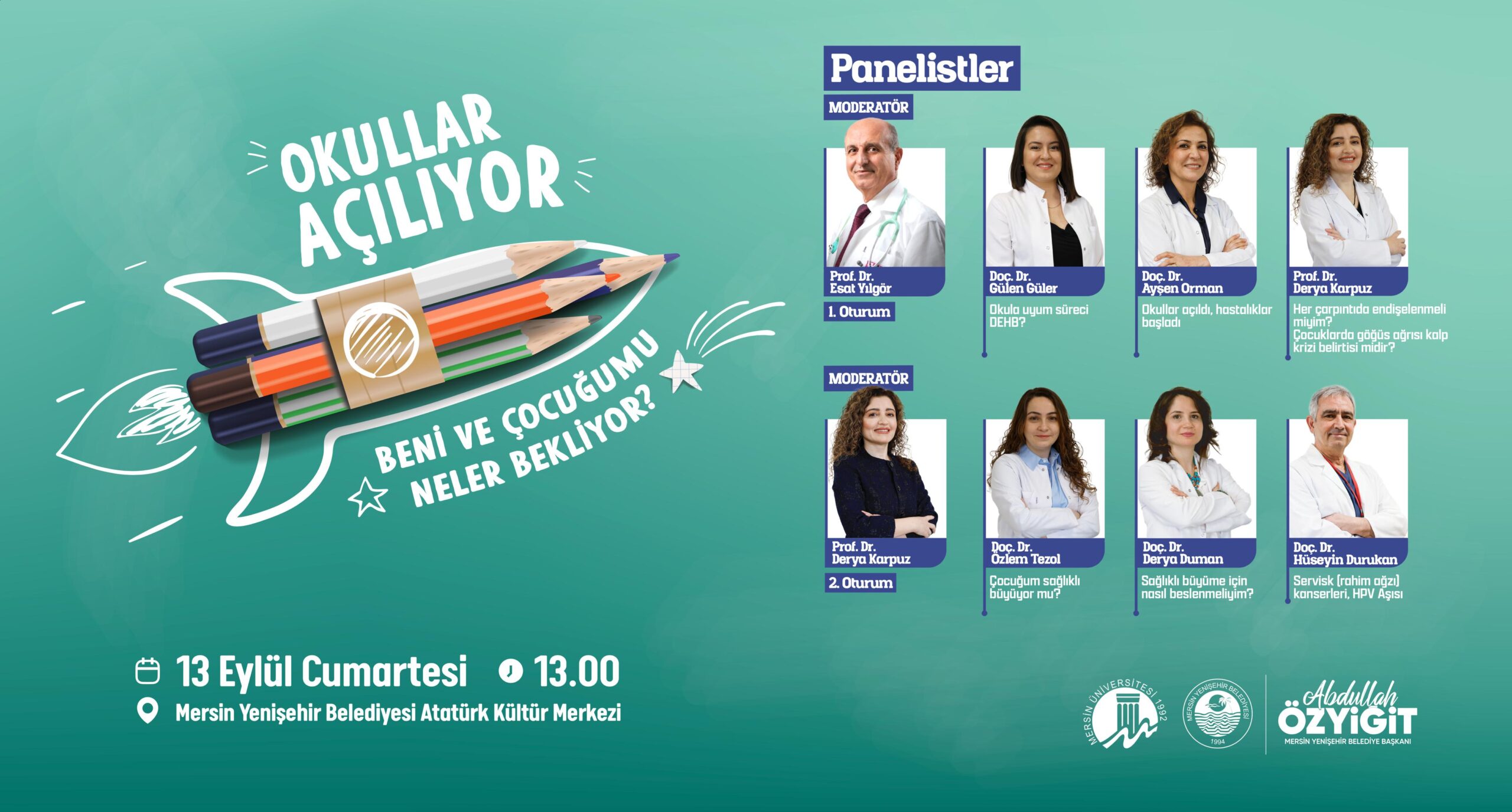 Mersin Yenişehir Belediyesi ve Mersin Üniversitesi iş birliğiyle yürütülen Yenişehir’de