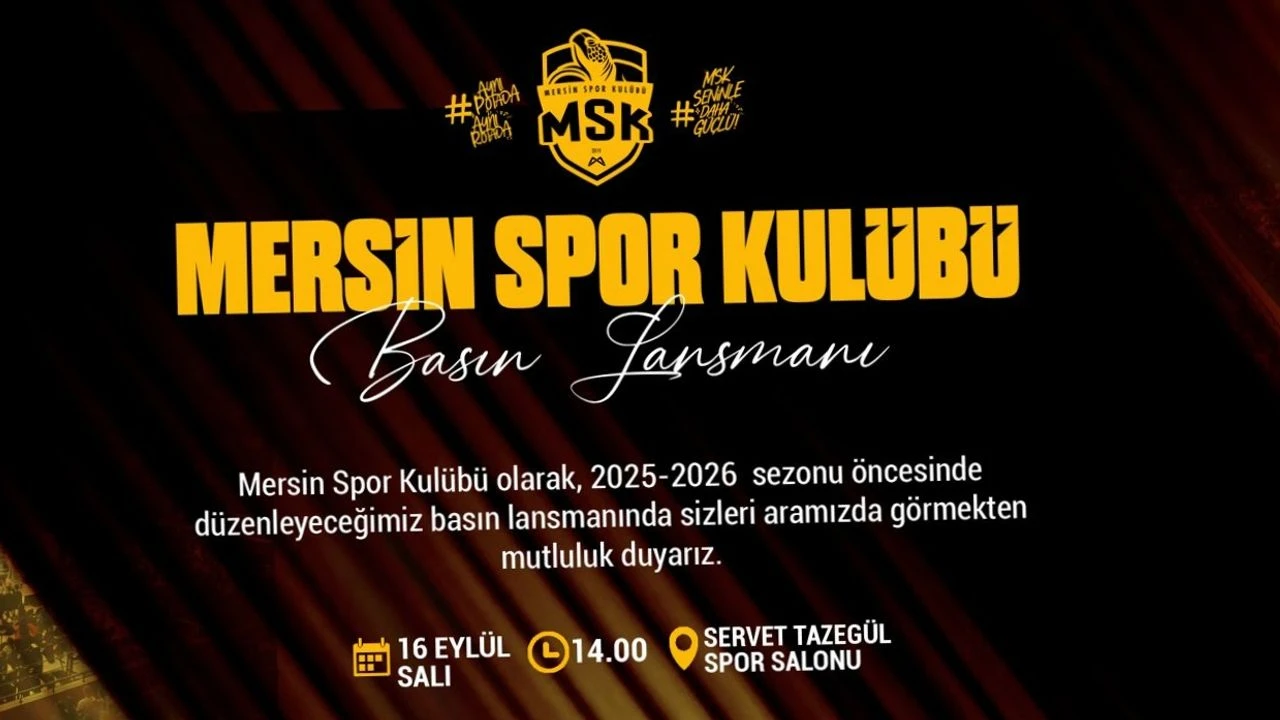 Mersin Spor Kulübü, 2025-2026 sezonu öncesinde düzenleyeceği basın lansmanı ile