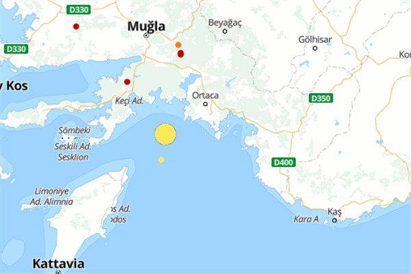 Akdeniz’de 4.8 büyüklüğünde deprem… Boğaziçi Üniversitesi Kandilli Rasathanesi ve Deprem