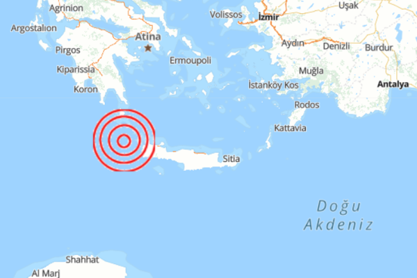 Akdeniz’de 4.2 büyüklüğünde deprem meydana geldi. Boğaziçi Üniversitesi Kandilli Rasathanesi