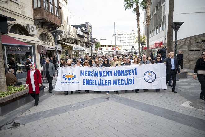 Mersin Kent Konseyi koordinesinde, ‘3 Aralık Dünya Engelliler Günü’ kapsamında bu