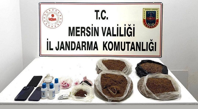 Mersin İl Jandarma Komutanlığı ekipleri uyuşturucu madde ticareti yapan şahıslara