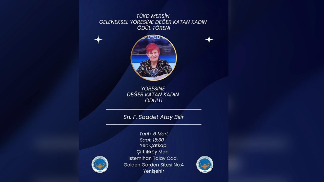 Türk Üniversiteli Kadınlar Derneği Mersin Şubesi, Yöresine Değer Katan Kadın