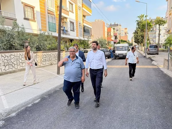 MERSİN-Tarsus Belediyesi Fen İşleri Müdürlüğü ekipleri tarafından Anıt Mahallesi’nde yürütülen