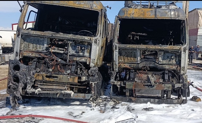 MERSİN’DE TIR YANGINI