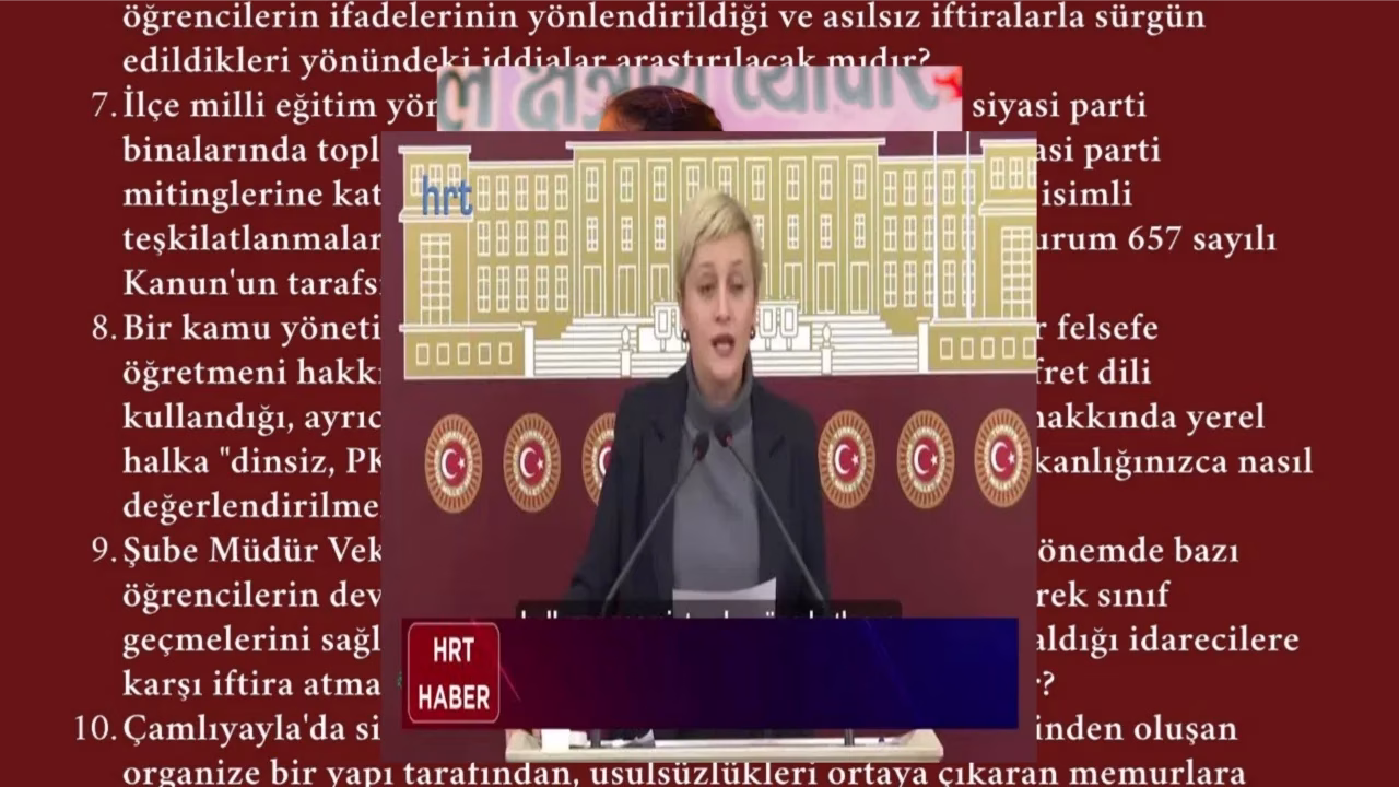 Çamlıyayla’daki eğitim iddiaları TBMM gündeminde