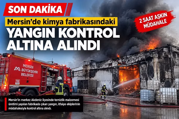 Mersin’deki yangın kontrol altına alındı