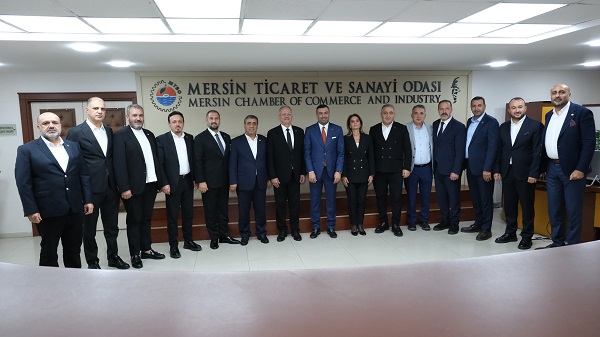 Mersin OSB Başkanı Sabri Tekli ve Yönetim Kurulu üyeleri, Mersin
