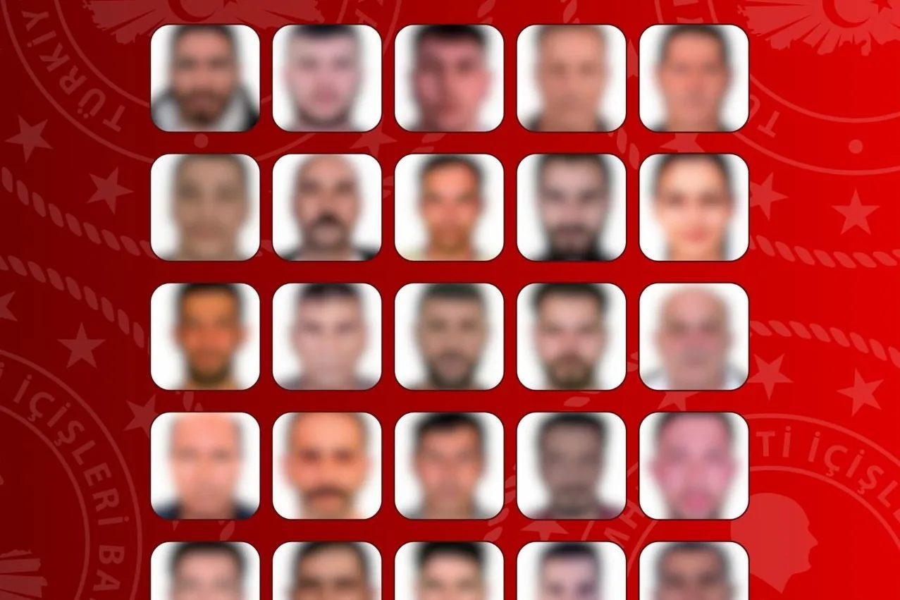 İçişleri Bakanlığı, 23 Eylül-23 Ekim tarihleri arasında kırmızı bültenle aranan
