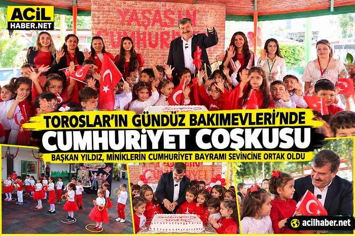 MERSİN-Toroslar Belediyesinin Akbelen ve Osmaniye Gündüz Bakımevlerinde eğitim gören minik