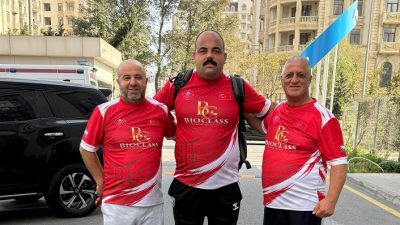 Türk sporcular, Azerbaycan’ın başkenti Bakü’de düzenlenen Sumo Dünya Şampiyonası’nda ilk
