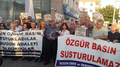 10 ilde eş zamanlı düzenlenen “Sansüre Hayır, Habere Özgürlük” yürüyüşlerinde