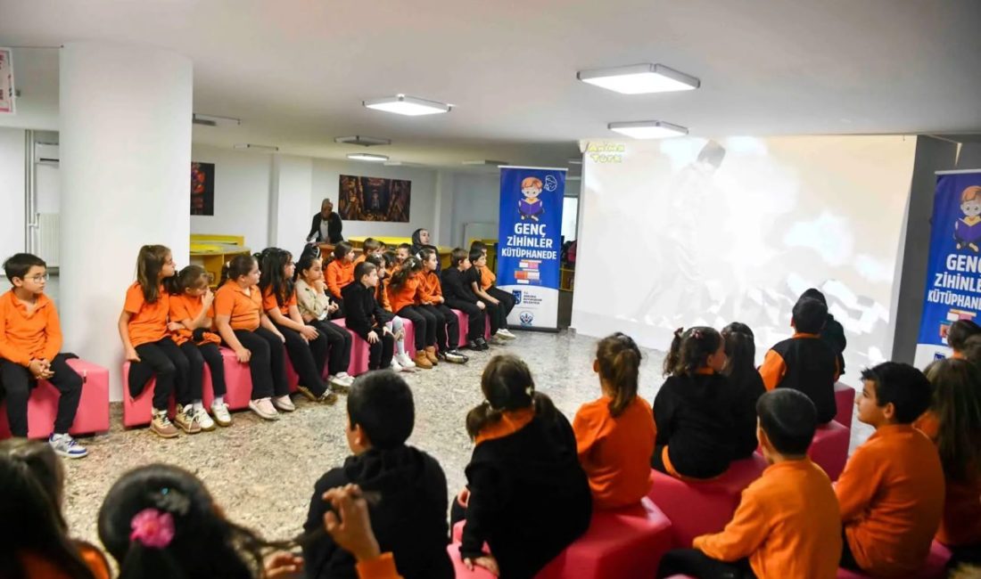 Ankara Büyükşehir Belediyesi, 100. Yıl Gençlik Kütüphanesi’nde ilkokul öğrencilerini “Genç