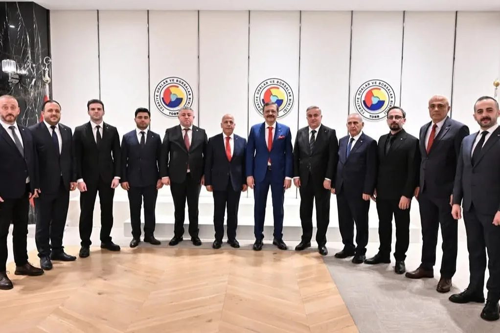 Artvin Ticaret Borsası Başkanı Osman Akyürek ve heyeti, TOBB Başkanı