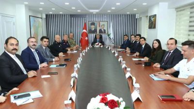 Artvin Valisi Turan Ergün başkanlığında toplanan İl Güvenlik ve Asayiş