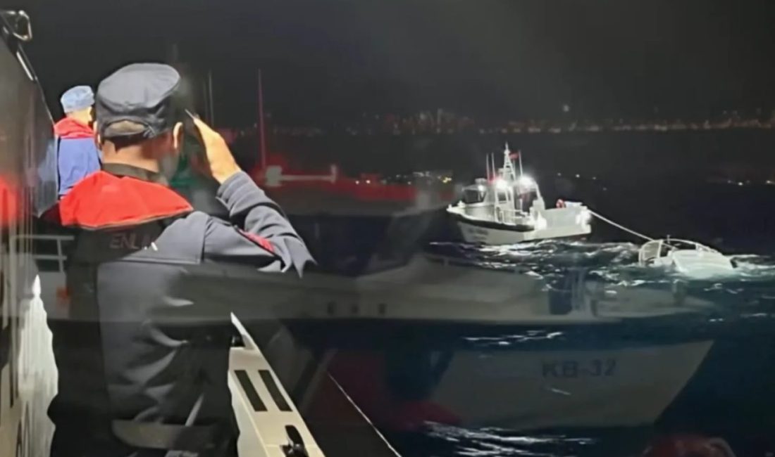 Balıkesir’in Ayvalık ilçesinde Kız Adası’nın güneyinde batan özel teknede kaybolan
