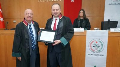 Bursa Barosu’nun 18 Ekim’deki seçimlerinde başkanlığa seçilen Av. Yener Poroy