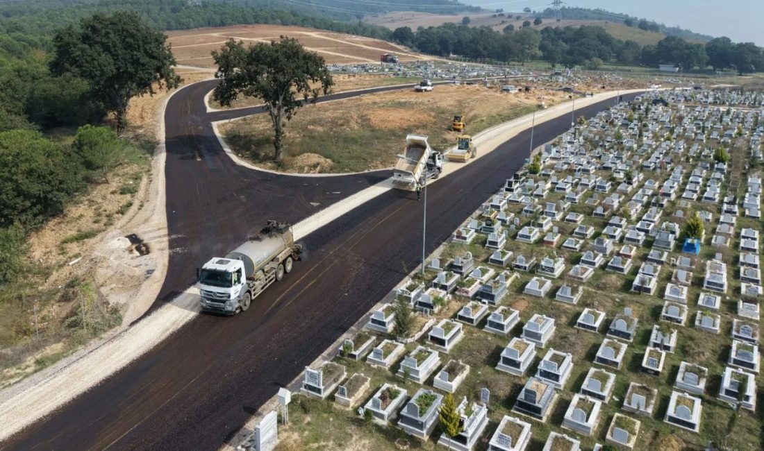 Bursa Büyükşehir Belediyesi, Kestel ilçesindeki Erdoğanköy Kent Mezarlığı’nın iç ve