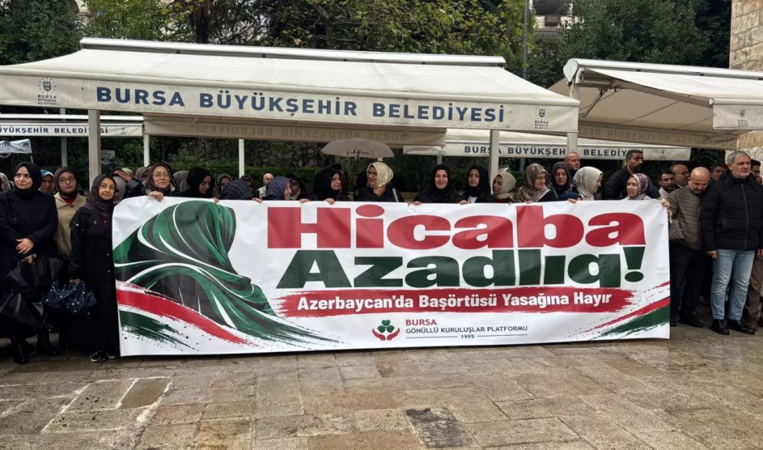 Bursa Gönüllü Kuruluşlar Platformu, Ulu Cami bahçesinde düzenlediği basın açıklamasıyla