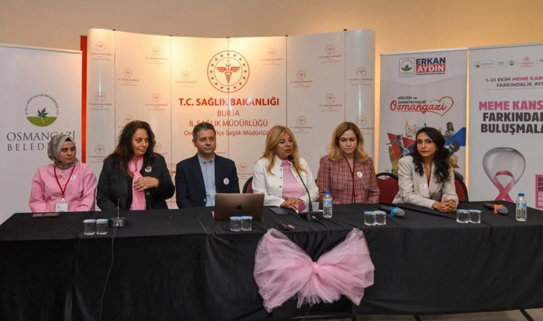 Bursa'da Osmangazi Belediyesi, Meme Kanseri Farkındalık Ayı kapsamında düzenlediği “Meme