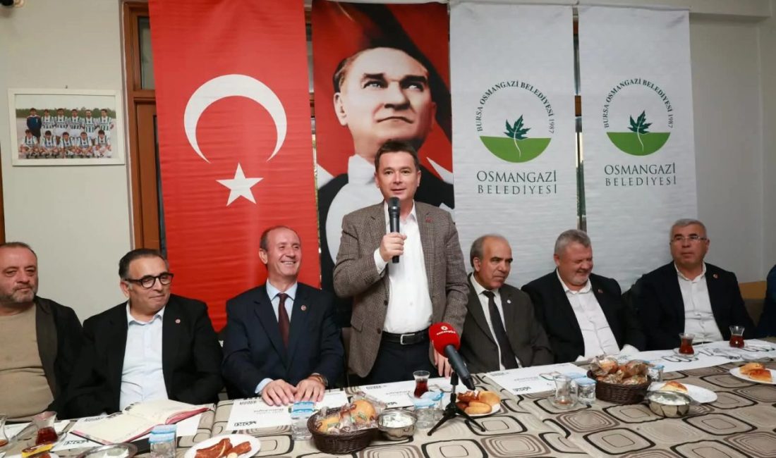 Bursa'da Osmangazi Belediye Başkanı Erkan Aydın, ilçeye daha iyi hizmet
