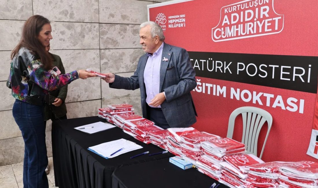 Bursa'da Nilüfer Belediyesi, 29 Ekim Cumhuriyet Bayramı dolayısıyla vatandaşlara ücretsiz