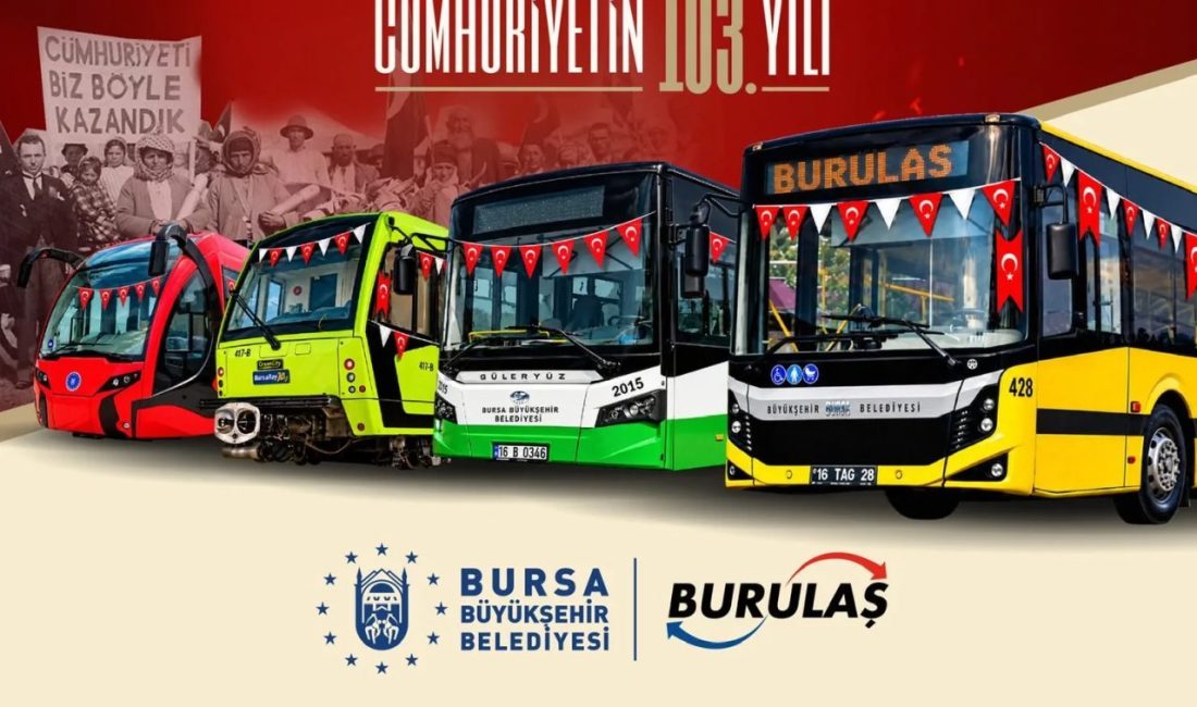 Bursa Büyükşehir Belediyesi, Cumhuriyet’in 103. yıl dönümü kutlamaları kapsamında toplu