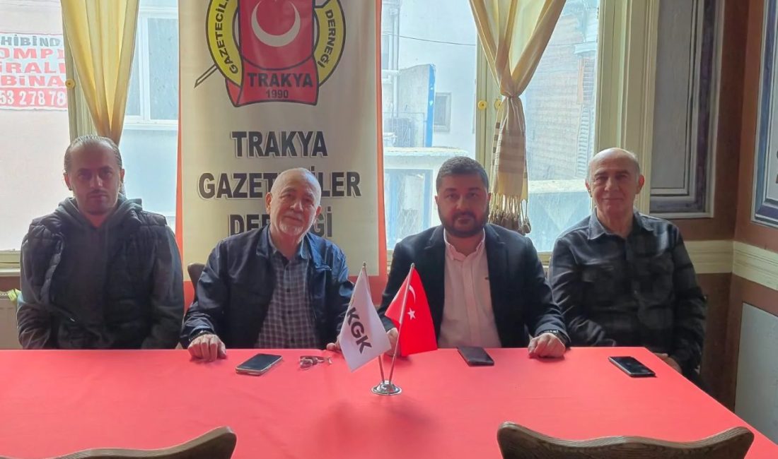 CHP Edirne Milletvekili Ahmet Baran Yazgan, Trakya Gazeteciler Derneği’ni ziyaret