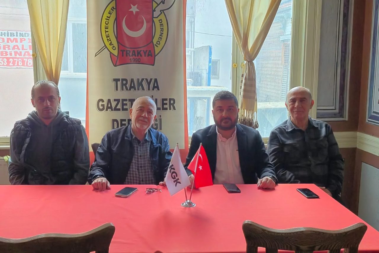 CHP Edirne Milletvekili Ahmet Baran Yazgan, Trakya Gazeteciler Derneği’ni ziyaret