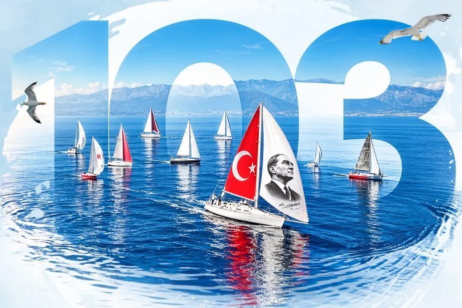 İzmir, Cumhuriyet’in 103’üncü yıl dönümünü fener alayı, havai fişek gösterileri