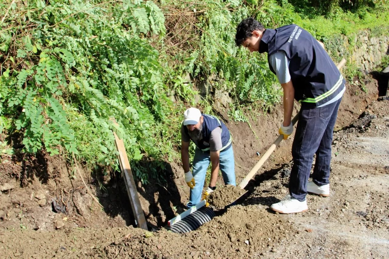 Giresun Belediyesi, 5 mahallede toplam 18 kilometrelik kanalizasyon hattı yapımı