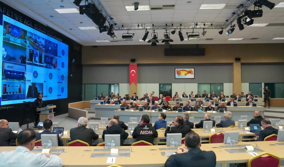 İstanbul Valisi Davut Gül başkanlığında gerçekleştirilen 2026 Ulusal Düzey Afet