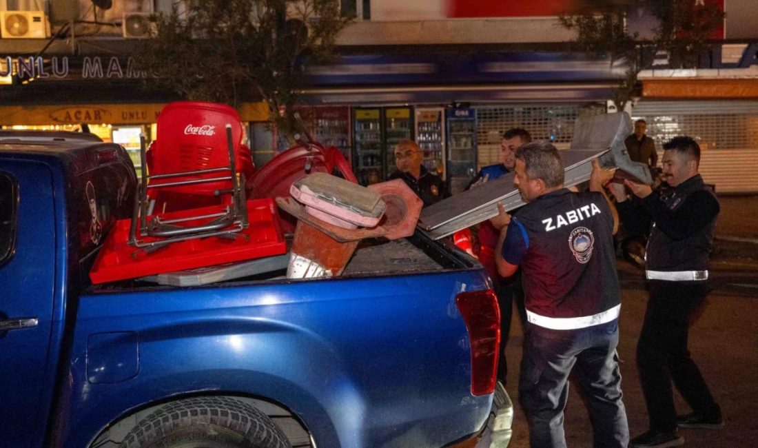 İzmir Bornova Belediyesi zabıta ekipleri, fırın ve kaldırım işgallerine yönelik