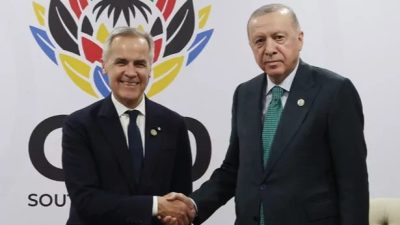 Kanada Başbakanı Mark Carney, Cumhurbaşkanı Recep Tayyip Erdoğan’ın daveti üzerine