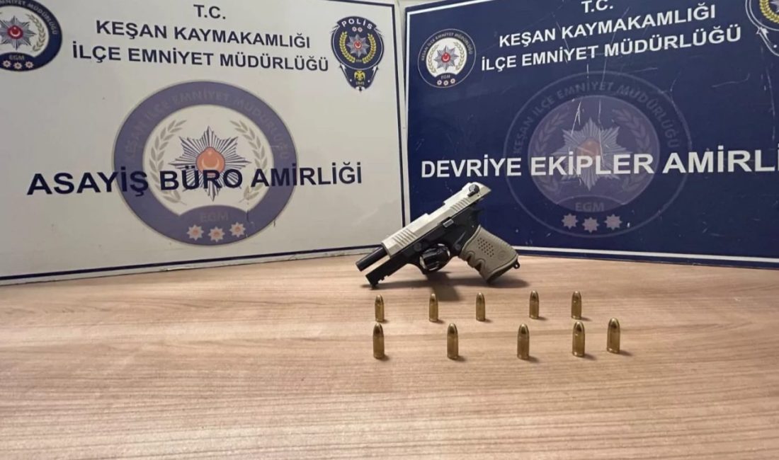 Keşan’da gece saatlerinde Aşağı Zaferiye Mahallesi’nde silahla ateş açıldığı ihbarı