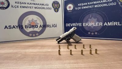 Keşan’da gece saatlerinde Aşağı Zaferiye Mahallesi’nde silahla ateş açıldığı ihbarı