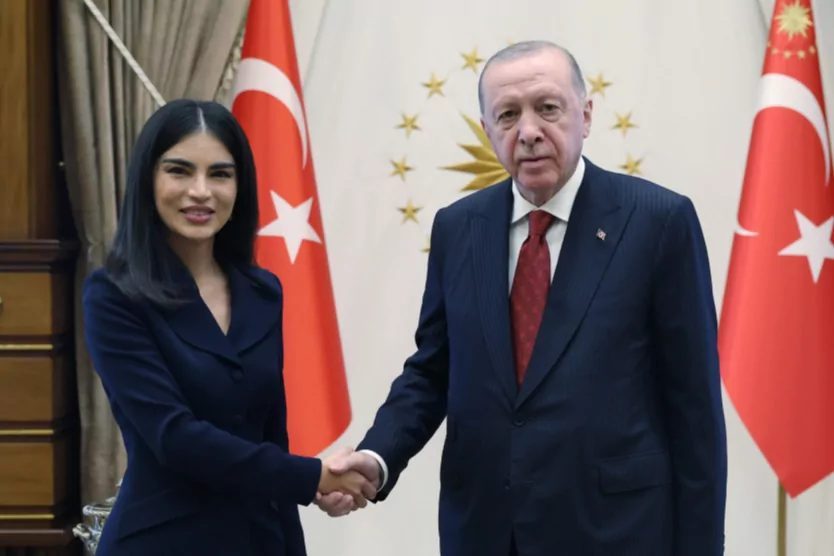 Cumhurbaşkanı Recep Tayyip Erdoğan, Özbekistan Cumhurbaşkanlığı İdaresi Başkanı Saida Mirziyoyeva
