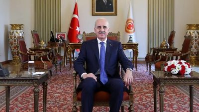 TBMM Başkanı Numan Kurtulmuş, 7-11 Ekim Filistin Dayanışma Günleri kapsamında