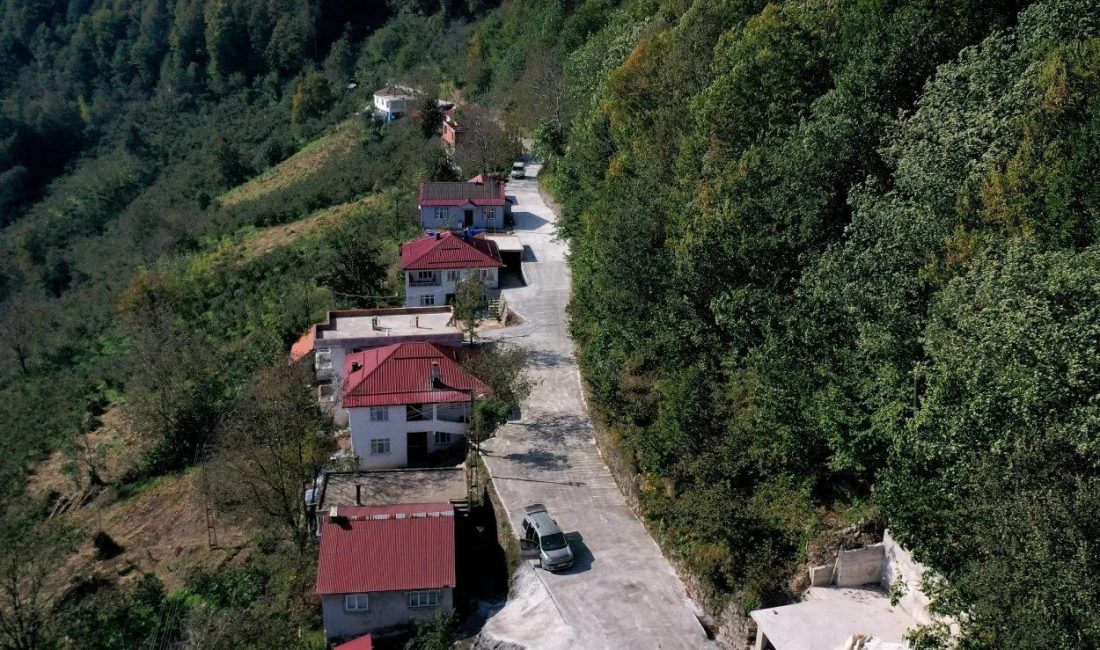 Ordu Büyükşehir Belediyesi, kırsal mahallelerde ulaşım konforunu artırmak amacıyla yol