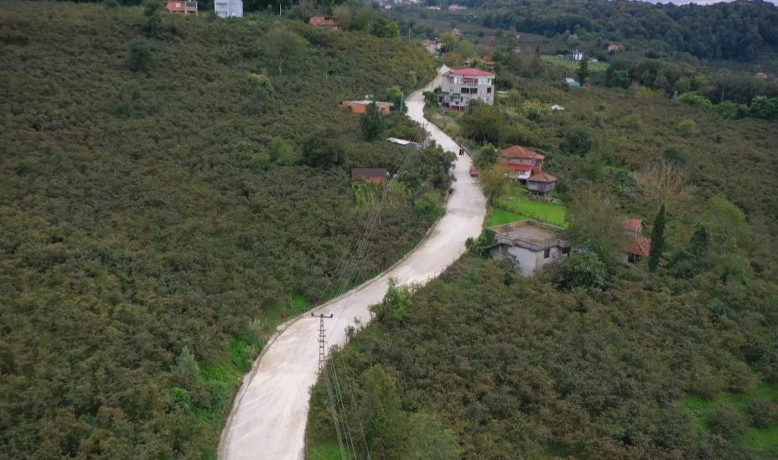 Ordu Büyükşehir Belediyesi, Ünye Çatak Mahallesi’nde İkizce karayoluna bağlantı sağlayan