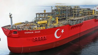 Türkiye’nin ilk yüzer üretim platformu Osman Gazi, Filyos’tan Karadeniz’deki görev