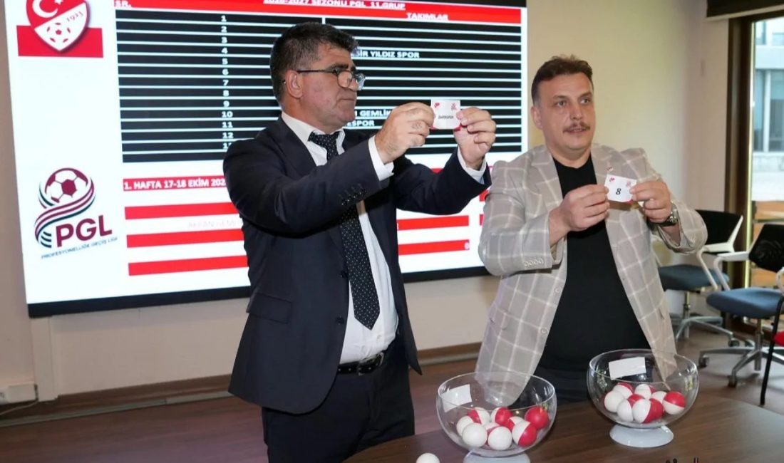 2026-2027 sezonu Profesyonelliğe Geçiş Ligi (PGL) fikstürü çekildi. Türkiye Futbol
