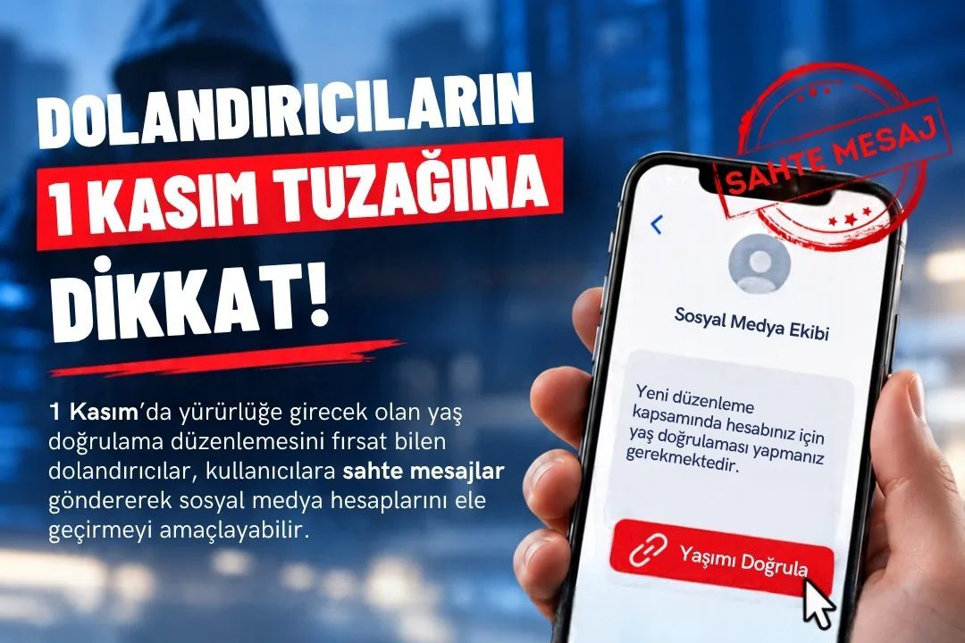 Sosyal medya yaş doğrulama düzenlemesini fırsat bilen dolandırıcılar, sahte mesajlarla