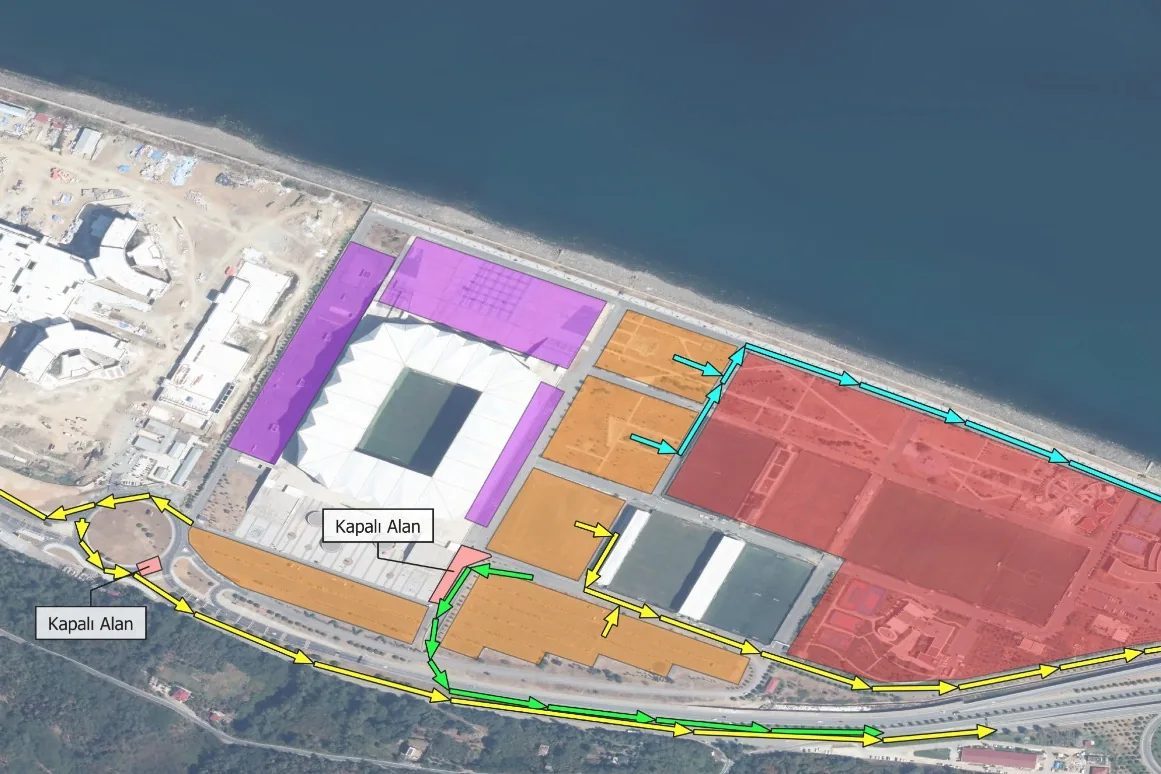 Trabzon Büyükşehir Belediyesi'nin Akyazı Papara Park Stadyumu çevresinde hayata geçirdiği