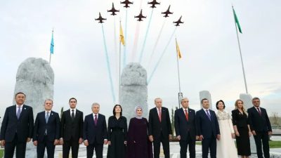 Cumhurbaşkanı Recep Tayyip Erdoğan ve beraberindeki heyet, Türk Devletleri Teşkilatı