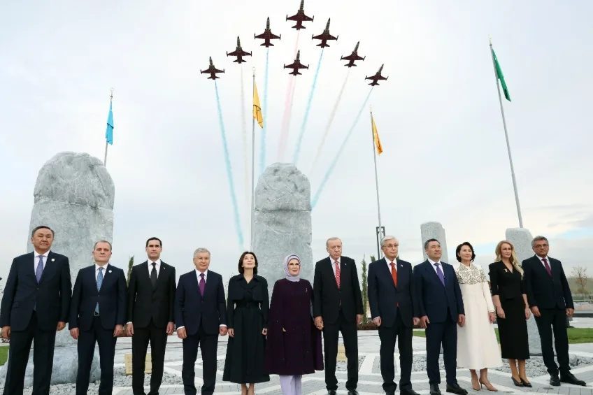 Cumhurbaşkanı Recep Tayyip Erdoğan ve beraberindeki heyet, Türk Devletleri Teşkilatı
